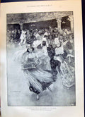 Antique Print 1899 Ice Carnival Niagara Aid Siers Wives Carnivals Skating 19th