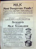 Old Print 1899 Advertisement Aymard Patent Milk Sterilizer Richard Thorne 19th