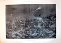 Old Antique Print 1899 Transvaal War Siers Night Attack Canton Woodville 19th