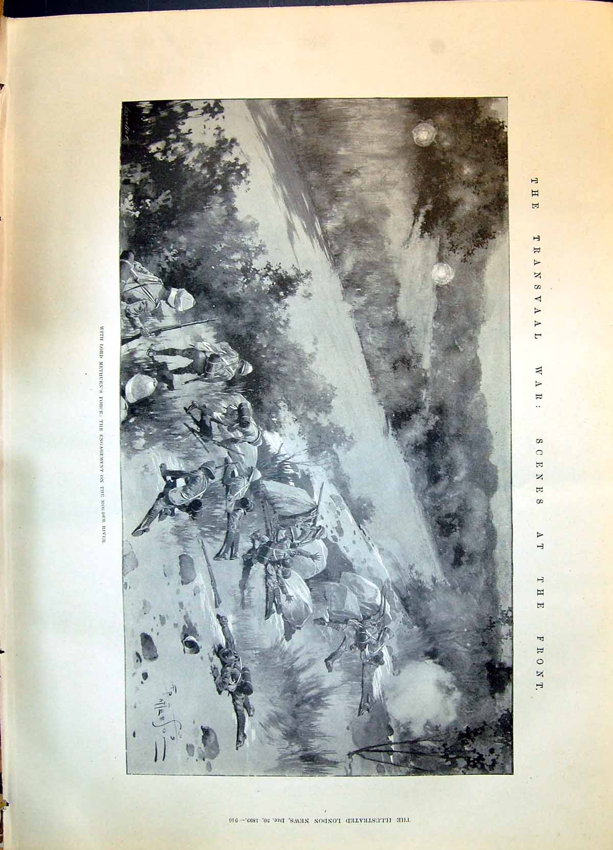 Old 1899 Transvaal War Lord Methuen Force Modder River Jenkins Fox Ch Victorian