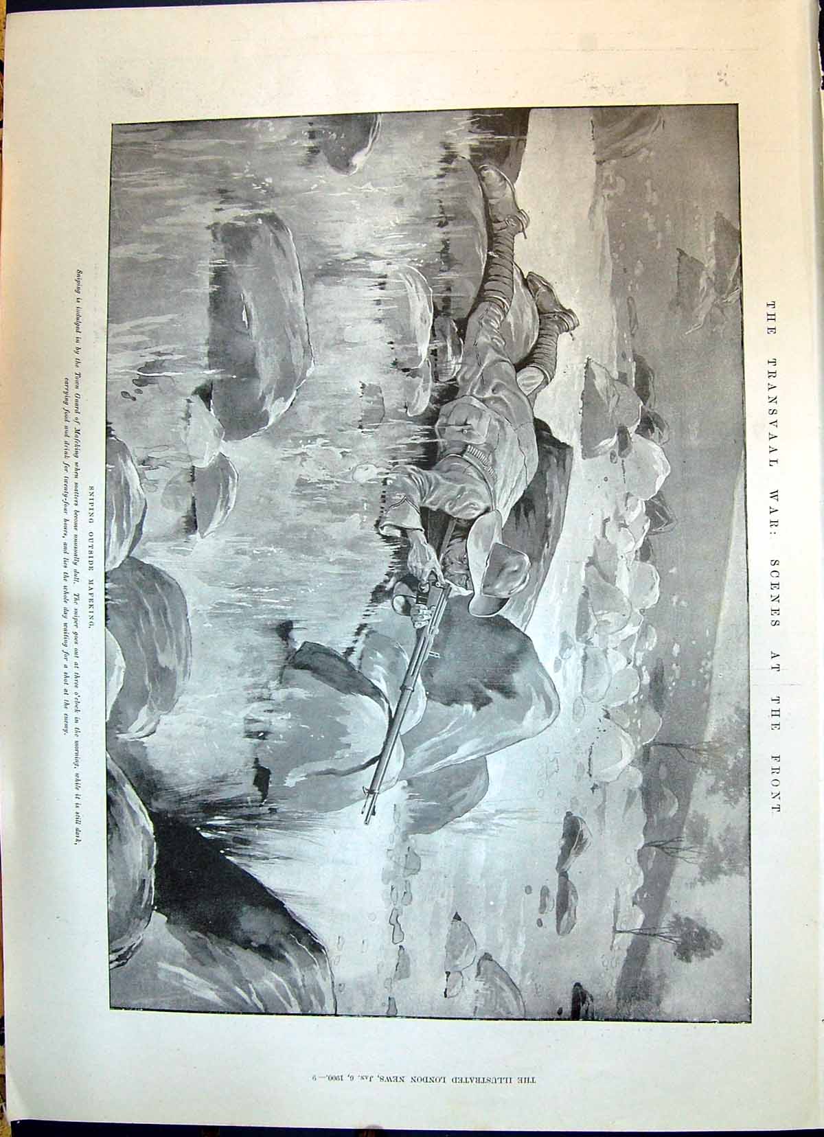 Old 1900 Transvaal War Sniper Mafeking Aberdeen Ship Medic Melbourne Victorian