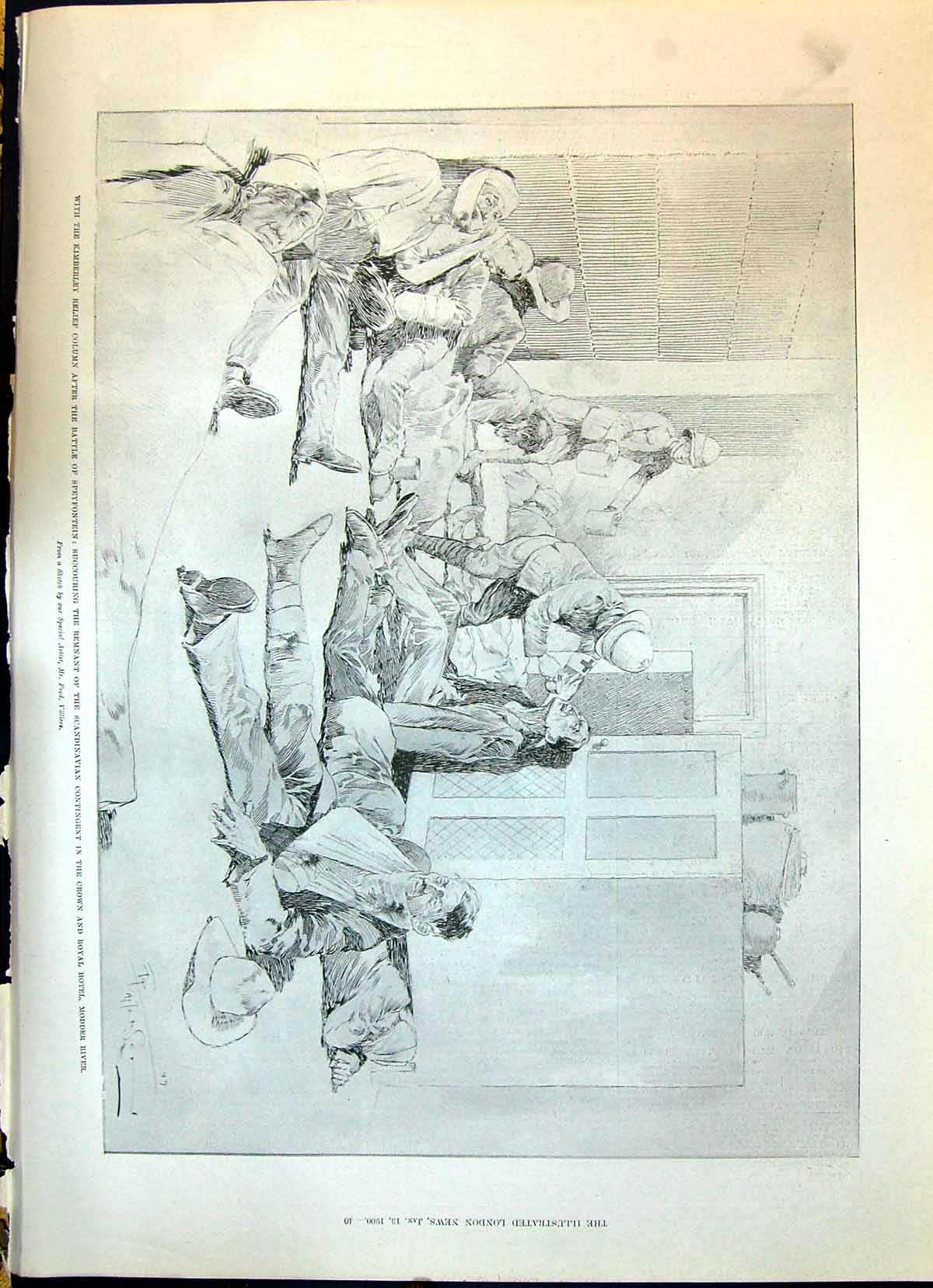Old 1900 Kimberley Relief Column Battle Speyfontein Crown Royal Hotel Victorian