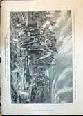 Old Print 1900 War Highlander Brigade Siers Reforming Battle Magersfonte 20th