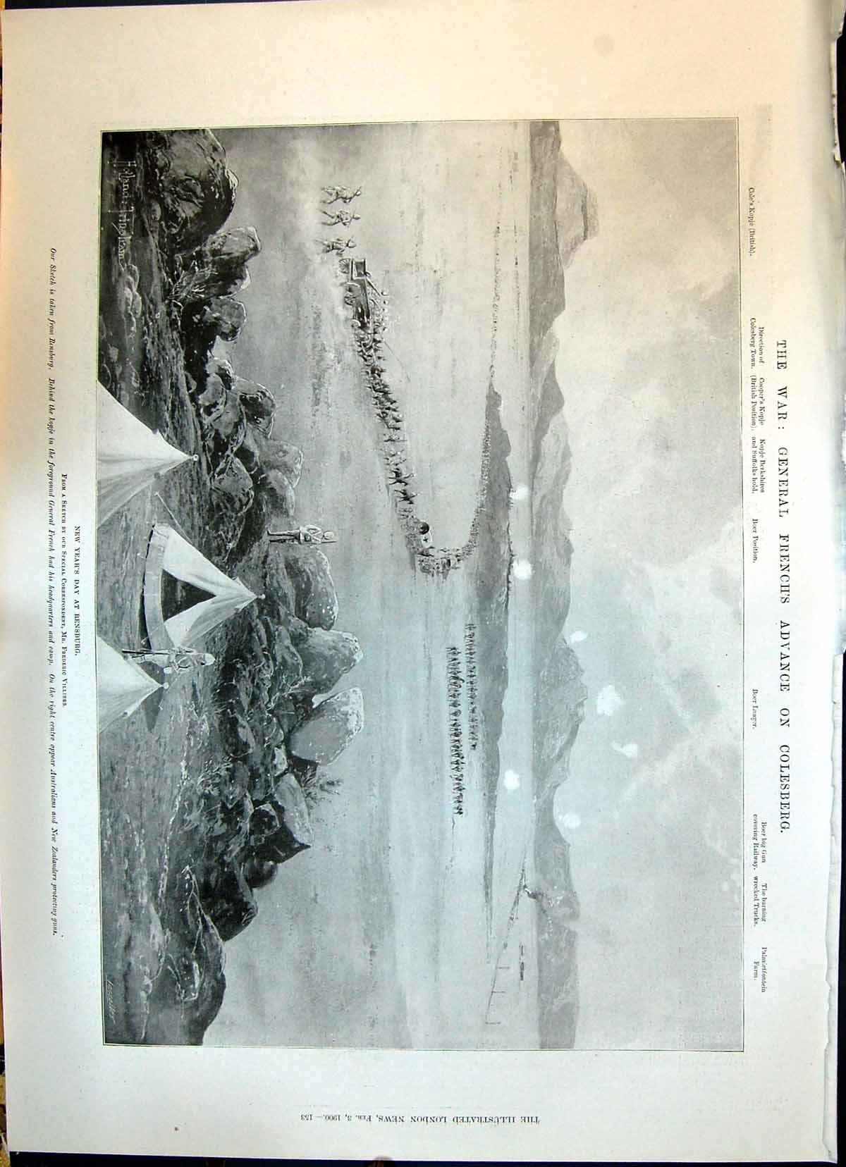 Old 1900 War General French Colesburg Rensburg Kopje Joubert Hod Boer Victorian