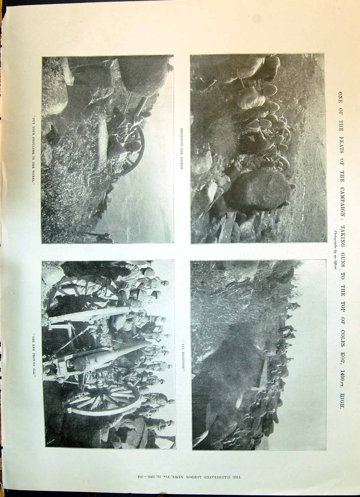 Old 1900 War Guns Coles Kop Rougemont Chase Carleton Langman Gibbs Co Victorian