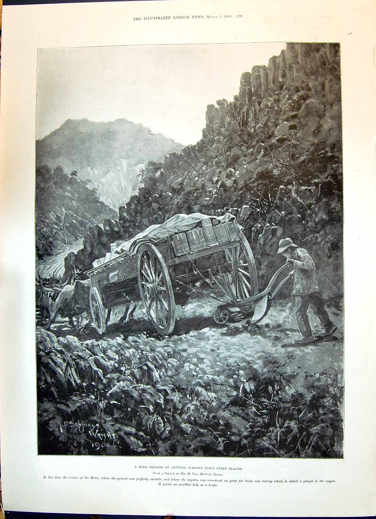 Old 1900 Boer War Wagons Mountains Shores Little Traill Laye Rosmead Victorian