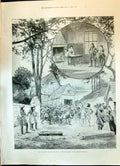 Old 1900 Laurence Irving Play Bonnie Dundee Adelphi Theatre Map Helen Victorian