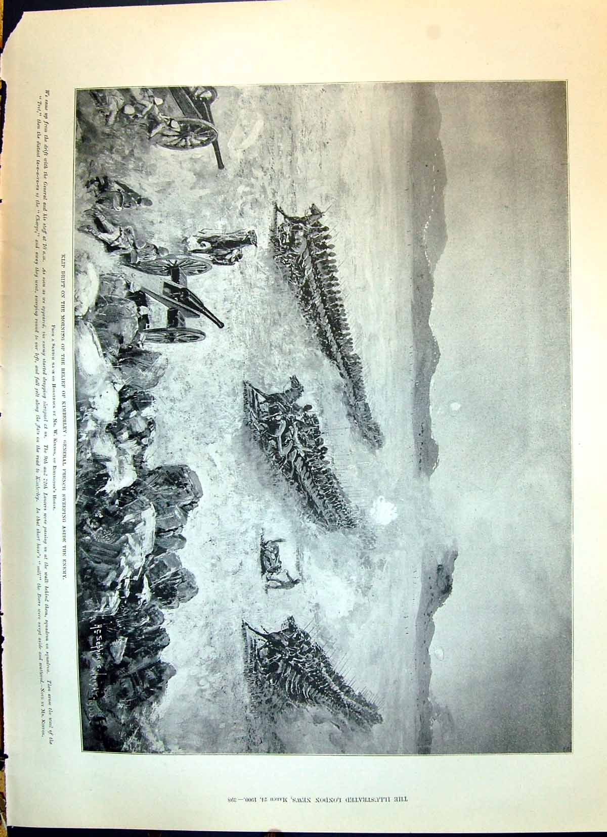 Old 1900 Klip Drift Kimberley General French War Knox Lockhart Didon Victorian