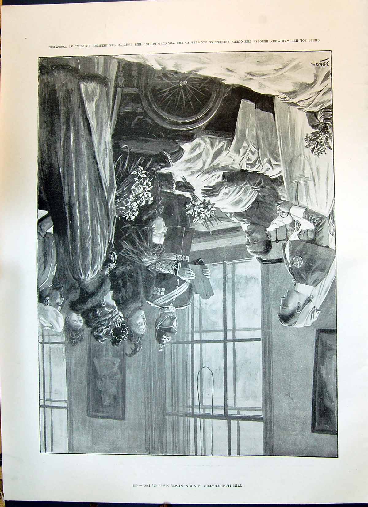 Old 1900 Queen Victoria Herbert Hospital Woolwich Patient Boer Fort M Victorian