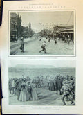 Old 1900 Ladysmith Durban Advanced Guard War Hart Brigade River Tugel Victorian