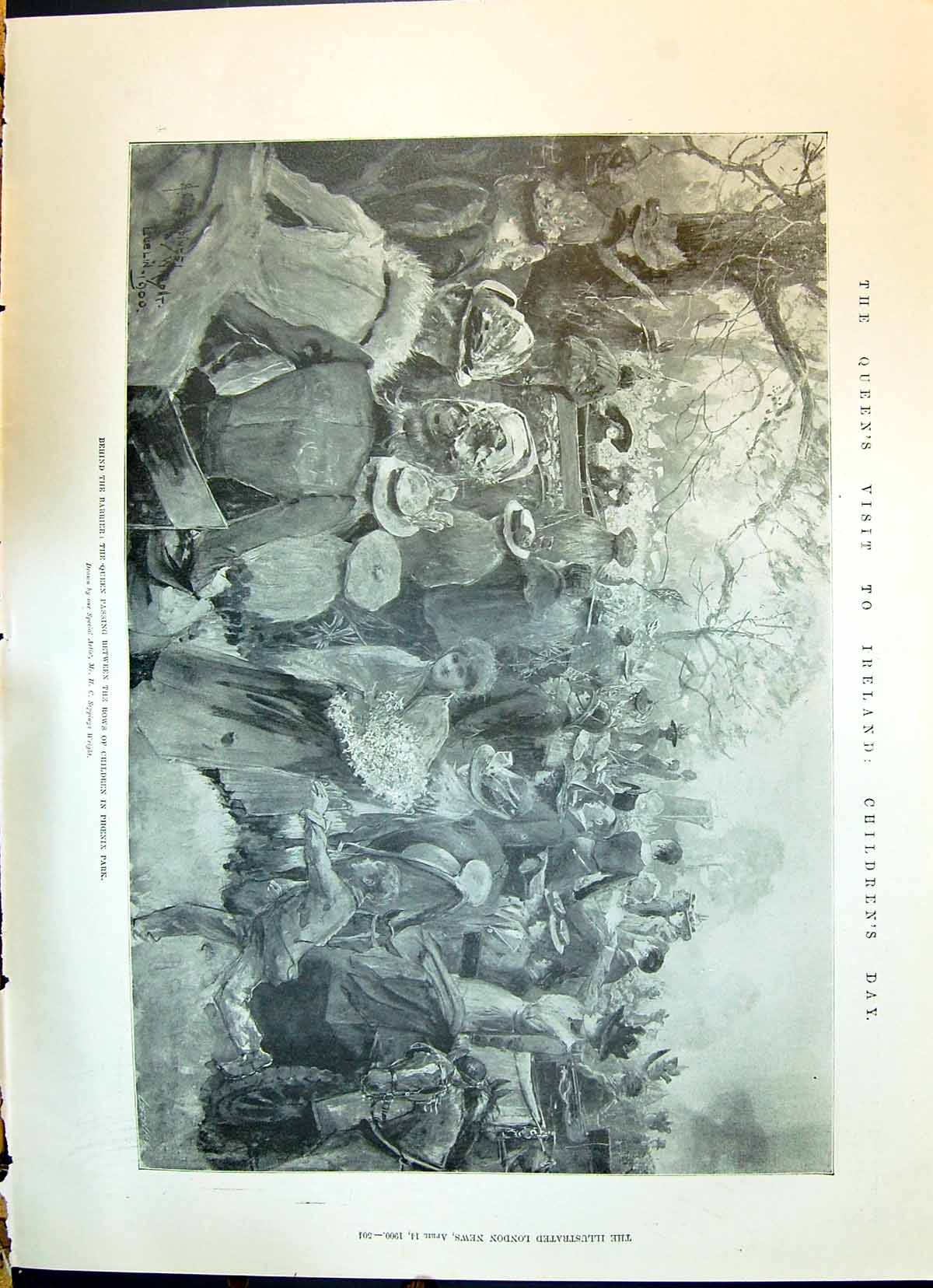 Old 1900 Queen Victoria Ireland Phoenix Park Dunraven Boyle Pepper Sc Victorian