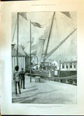 Old 1900 Erin Ship Qeen Victoria Kingstown Harbour Ireland Majestic M Victorian