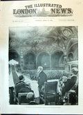 Old 1900 Opening Paris Exhbition President Loubet Delivering Oration Victorian
