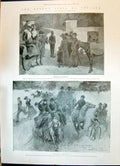 Old Print 1900 Queen Victoria Ireland Viceregal Lodge Pheonix Park Dublin 20th