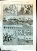 Old 1900 Ashanti War Kumasi Fort Parade Ground Ships Dublin Bay Queen Victorian