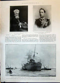 Old 1900 Prince Germant Munkacsy Ship Asahi Southsea Telescope Paris Victorian