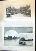 Old 1900 Naval Brigade Sailors Ship Powerful Kroonstad Falls Valsch R Victorian