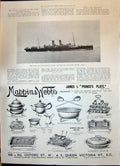 Old 1900 London North-Western Railway Company Twin-Screw Ship Anglia Victorian