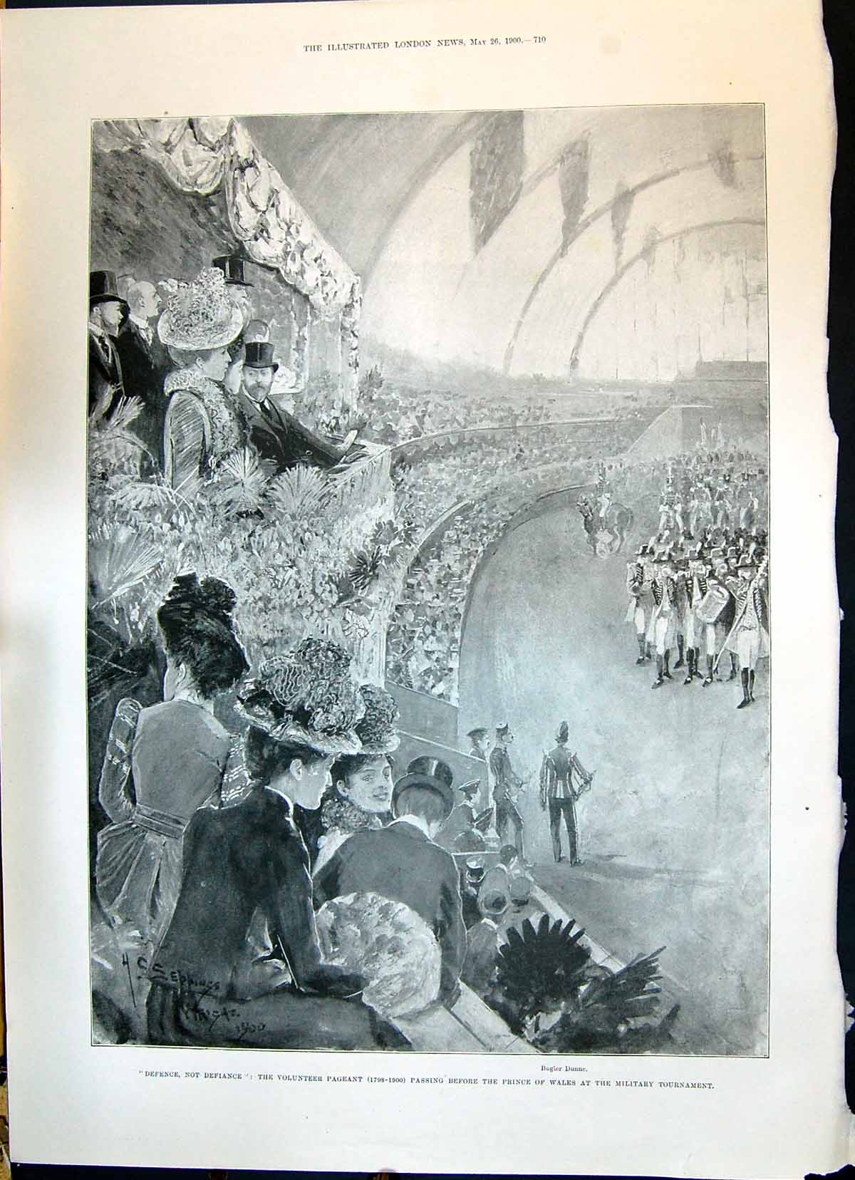 Old 1900 Pageant Prince Wales Dunne Spion War Carter Foster King Biss Victorian