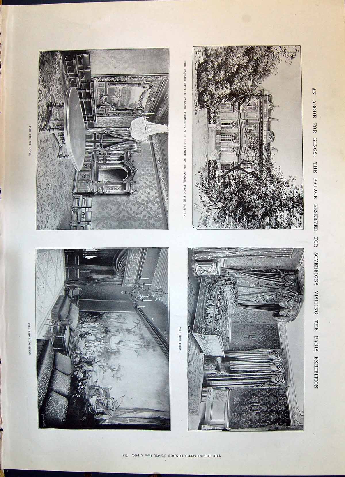 Old 1900 Kings Palace Dr. Evans Paris Exhibition Kingsley Willcocks C Victorian