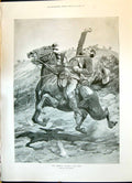 Old 1900 Imperial Yeoman Last Ride Horse War Siamese Boys Gambling Fi Victorian