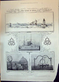 Old 1900 Crisis China Taku Forts Ship Orlando Astronomical Instrument Victorian