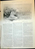 Old 1900 Story Illustration Rector'S Wife Macquoid Young Girl Dance R Victorian