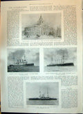 Antique Print 1900 Bailey Criminal Court Ships Furious Diadem Goliath Twin 20th