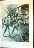 Old 1900 Relief Kimberley Scene Arrival Mutton War Cronje Paardeberg Victorian