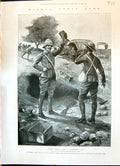 Old Print 1900 Tomy'S Curious Loot Paardeberg Camp Siers War Bloemfontei 20th