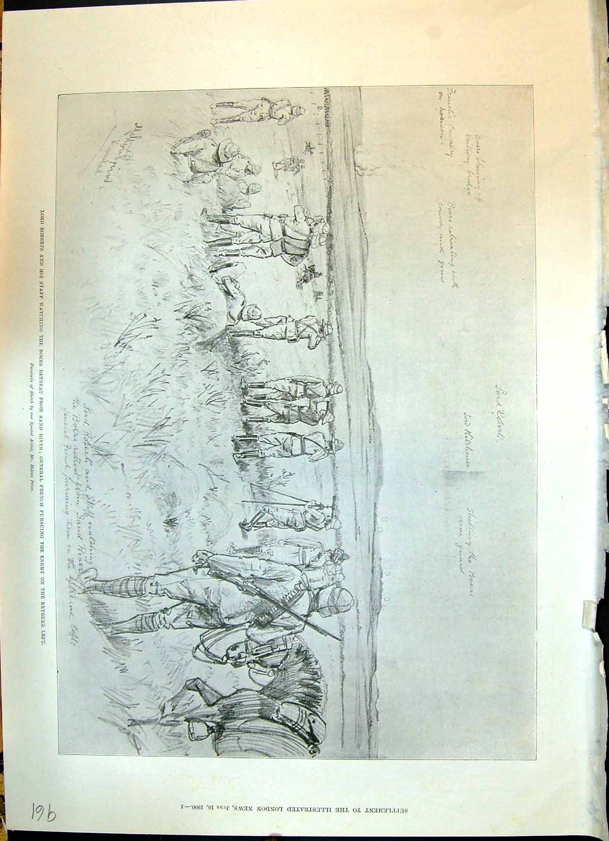Old 1900 Lord Roberts War Boers General French Kroonstad Bloemfontein Victorian
