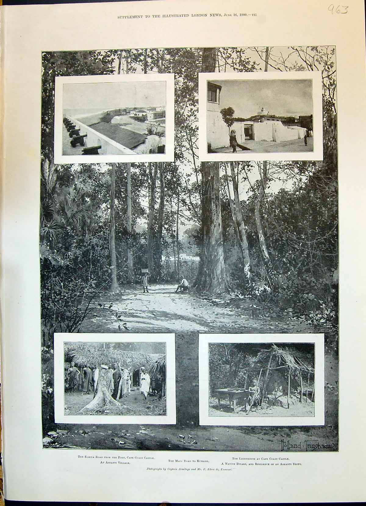 Old 1900 Fort Cape Coast Castle Kumassi Dwarf Ashanti Deity Wellingto Victorian