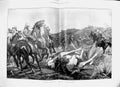 Original Old Antique Print Damaged 1900 War Battle Clearing Kopjes Siers 0 20th