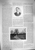 Old Antique Print 1900 Sidney Lee Bridge River Beck John Madden Schonberg 20th