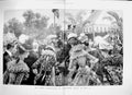 Original Old Antique Print 1900 Queen Garden Party Buckingham Palace London 0