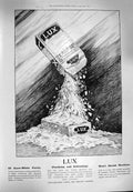 Original Old Antique Print 1900 Advertisement Lux Lever Brothers Washing Flakes