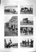 Old Antique Print 1900 Transvaal War Pretoria Roberts Bennet Baden-Powell 20th