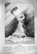 Old Antique Print 1900 Advertisement Lux Washing Woollens Lever Brothers 20th