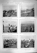 Old Antique Print 1900 British Prisoners Nooltgedacht Prison Black Watch 20th