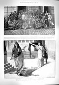 Old Antique Print 1900 Colonial Troops Windsor Theatre Caesar Meyer War 20th