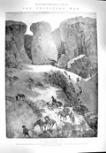Original Old Antique Print 1900 Transvaal War Retief Nek Boers Banquet Loubet