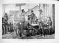 Original Old Antique Print 1900 General Election Political Discussion Country