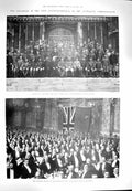 Original Old Antique Print 1900 Australian Commonwealth Lord Hopetoun Hodgson