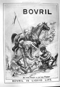Original Old Antique Print 1900 Advertisement Bovril Liquid Life Siers War 20th