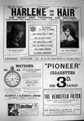 Original Old Antique Print 1900 Harlene Hair Advertisement Siers Horses Linen