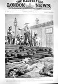 Original Old Antique Print 1900 Russian Siers Newchwang Marines Murder War 20th