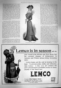 Original Old Antique Print 1900 Ladies Fashion Lemco Swan Soap Lever Brothers