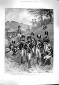 Original Old Antique Print 1900 Citizen Siers Ward Volunteer Corps City London