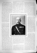 Original Old Antique Print 1900 Prince Christian Victor Schleswig-Holstein 20th