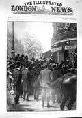 Original Old Antique Print 1900 Kruger Paris Ex-Predident Germany Leyds Scribe